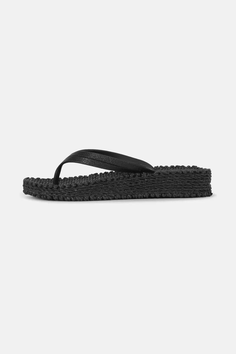 Ilse Jacobsen Flip Flops Platform Black