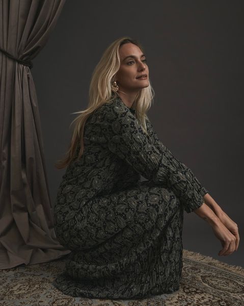 Hovedbilde Heartmade Hisana Dress Forest Green Print 