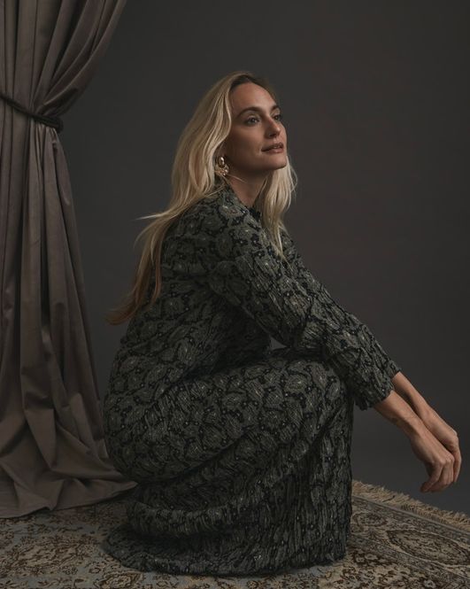 Hovedbilde Heartmade Hisana Dress Forest Green Print 