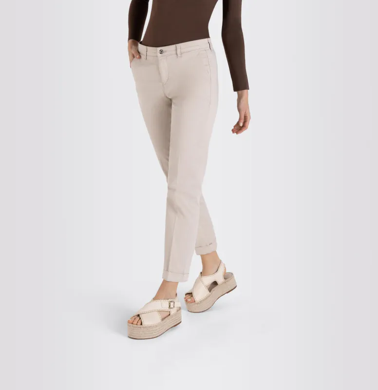 Mac Jeans Chino Turn Up Ivory 